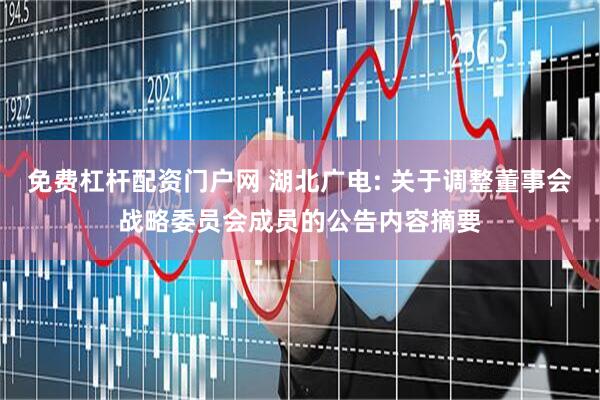 免费杠杆配资门户网 湖北广电: 关于调整董事会战略委员会成员的公告内容摘要